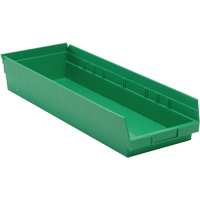 Bacs pour tablette, 8-3/8" la x 4" H x 23-5/8" p, Vert, Capacit&eacute; 50 lb EastCoast Offshore Supplies