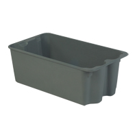 Contenants Stack-N-Nest de Plexton, 16,9" la x 30,6" p x 11,1" h, Gris EastCoast Offshore Supplies