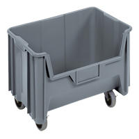 Mobile Giant Stack Container, 12-7/16" H x 19-7/8" W x 15-1/4" D, 250 lbs. Capacity, Grey EastCoast Offshore Supplies