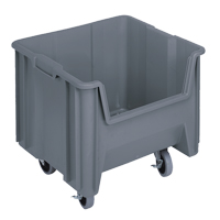 Mobile Giant Stack Container, 12-1/2" H x 16-1/2" W x 17-1/2" D, 250 lbs. Capacity, Grey EastCoast Offshore Supplies