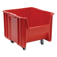 Mobile Giant Stack Container, 12-1/2" H x 16-1/2" W x 17-1/2" D, 250 lbs. Capacity, Red EastCoast Offshore Supplies