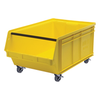 Mobile MAGNUM Bin, 14-7/8" H x 18-3/8" W x 29" D, 150 lbs. Capacity, Yellow EastCoast Offshore Supplies