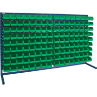 Rayonnage &agrave; persienne avec bacs, 144 bacs, 72" la x 15" p x 40" h EastCoast Offshore Supplies