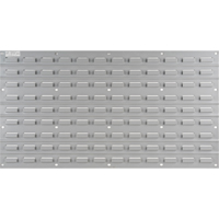 Metal Louvered Panel Bin Support Rack, 32 Bins, 36" W x 1/8" D x 19" H EastCoast Offshore Supplies