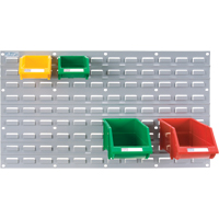 Metal Louvered Panel Bin Support Rack, 32 Bins, 36" W x 1/8" D x 19" H EastCoast Offshore Supplies