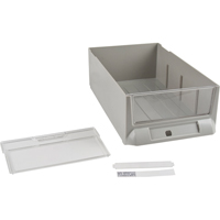 Tiroir de rechange pour armoires de pi&egrave;ces KPC-200, Plastique, 5-3/8" la x 9-13/16" p, 3-3/10" h, Gris EastCoast Offshore Supplies