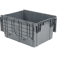 Contenants de distribution Flipak en plastique poly&eacute;thyl&egrave;ne (PE), 39" x 14" x 13", Gris EastCoast Offshore Supplies