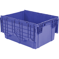Contenants de distribution Flipak en plastique poly&eacute;thyl&egrave;ne (PE), 27,9" x 20,9" x 15,2", Bleu EastCoast Offshore Supplies
