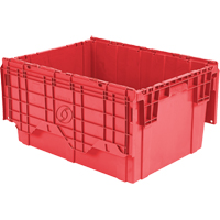 Contenants de distribution Flipak en plastique poly&eacute;thyl&egrave;ne (PE), 27,9" x 20,9" x 15,2", Rouge EastCoast Offshore Supplies