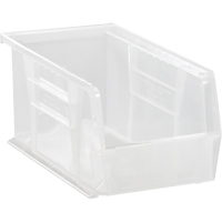 Clear-View Ultra Stack & Hang Bin, 4-1/8" W x 4" H x 10-7/8" D, Clear EastCoast Offshore Supplies