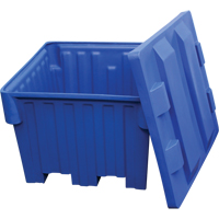 Bacs emboîtables pour chariot &eacute;l&eacute;vateur, 42" la x 48" p x 30" h, Bleu EastCoast Offshore Supplies