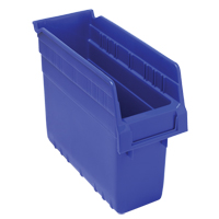 Store-Max Shelf Bins, 4-3/8" W x 8" H x 11-5/8" D, Blue, 44 lbs. Capacity EastCoast Offshore Supplies