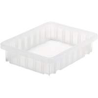 Divider Box&reg; Container, Plastic, 10.875" W x 8.25" D x 2.5" H, Clear EastCoast Offshore Supplies