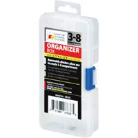 Boîte &agrave; compartiments en plastique, 2,75" la x 5,5" p x 1,25" h, 8 compartiments EastCoast Offshore Supplies