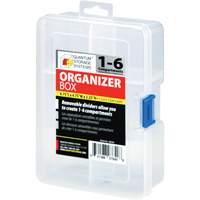 Boîte &agrave; compartiments en plastique, 4,75" la x 6,75" p x 2,25" h, 6 compartiments EastCoast Offshore Supplies