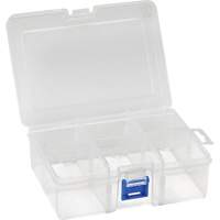 Boîte &agrave; compartiments en plastique, 4,75" la x 6,75" p x 2,25" h, 6 compartiments EastCoast Offshore Supplies