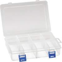 Boîte &agrave; compartiments en plastique, 5,5" la x 7,75" p x 1,75" h, 8 compartiments EastCoast Offshore Supplies