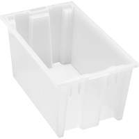 Contenant robuste Stack & Nest, 9" x 11" x 18", Transparent EastCoast Offshore Supplies