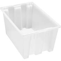 Contenant robuste Stack & Nest, 15" x 19,5" x 29,5", Transparent EastCoast Offshore Supplies