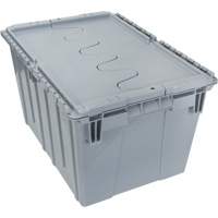 Contenant de distribution en plastique avec dessus basculant, 21,65" x 15,5" x 12,5", Gris EastCoast Offshore Supplies