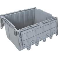 Contenant de distribution en plastique avec dessus basculant, 21,65" x 15,5" x 12,5", Gris EastCoast Offshore Supplies