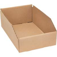 Deep Corrugated Parts Bins, 7-5/8" W x 11-5/16" D x 4-1/2" H, Beige EastCoast Offshore Supplies