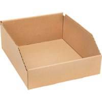 Deep Corrugated Parts Bins, 9-3/4" W x 11-1/4" D x 4-1/2" H, Beige EastCoast Offshore Supplies
