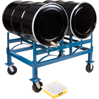 Drum Stacking Rack, 2 Drums, 1600 lbs. Capacity, 45-1/2" W x 30" D x 12-1/2" H EastCoast Offshore Supplies