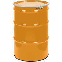 Steel Drums, 55 US gal (45 imp. gal.), Unlined, Orange, Open Top, UN1A2/Y1.5/150, 16 Gauge EastCoast Offshore Supplies