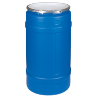 Polyethylene Drums, 30 US gal. (25 imp. Gal.), Open Top, Blue EastCoast Offshore Supplies