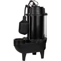 Pompe d'effluent en fonte, 4800 gal./h, 120 V, 7,8 A, 1/2 CV EastCoast Offshore Supplies