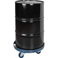 Drum Dolly, Steel, 1400 lbs. Capacity, 24" Diameter, Blue Elastic Casters EastCoast Offshore Supplies