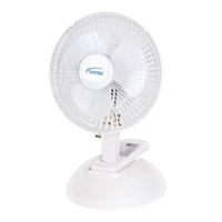 Ventilateur &agrave; pince & de bureau, Diam&egrave;tre 6", 2 vitesses EastCoast Offshore Supplies