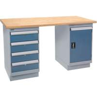 Pre-Designed Workbench, Door & Drawers, 2500 lbs. Cap., 72" W x 30" D, 34" H EastCoast Offshore Supplies