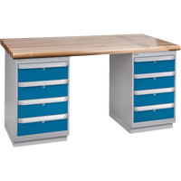 Pre-Designed Workbench, Dual Drawers, 2500 lbs. Cap., 72" W x 30" D, 34" H EastCoast Offshore Supplies