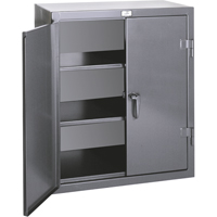 Counter Top Storage Cabinets, Steel, 2 Shelves, 36" H x 24" W x 20" D, Grey EastCoast Offshore Supplies
