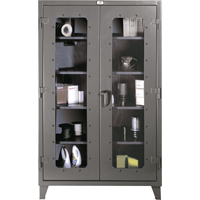 Clearview Cabinets, Steel, 4 Shelves, 60" H x 48" W x 24" D EastCoast Offshore Supplies