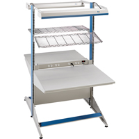 Postes de travail modulaires ergonomiques - Exemples de configurations - A-DC Ajouts de coin &agrave; deux c&ocirc;t&eacute;s, 36" la x 56" p x 84" h, Ajout de coin &agrave; deux c&ocirc;t&eacute;s EastCoast Offshore Supplies