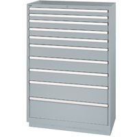 Drawer Cabinets, 10 Drawers, 40-1/4" W x 22-1/2" D x 59-1/2" H, Grey EastCoast Offshore Supplies