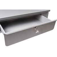 Wall-Mounted Shop Desk, 34-1/2" W x 28" D x 31" H, Grey EastCoast Offshore Supplies