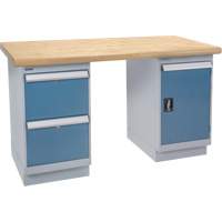 Heavy-Duty Workbench, Door & Drawers, 1500 lbs. Cap., 72" W x 36" D, 34" H EastCoast Offshore Supplies