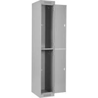 Clean Line Lockers, 2 -tier, Bank of 4, 48" x 18" x 72", Steel, Grey, Rivet (Assembled) EastCoast Offshore Supplies