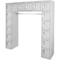 Assembled Archettes Clean Line Economy Lockers, 16 -tier, Bank of 3, 18" x 72" x 12", Steel EastCoast Offshore Supplies