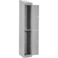 Clean Line Lockers, 2 -tier, Bank of 4, 48" x 18" x 78", Steel, Grey, Rivet (Assembled) EastCoast Offshore Supplies