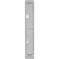 Casiers Clean Line, 2 niveaux, 12" x 18" x 82", Acier, Gris, Rivet (assembl&eacute;) EastCoast Offshore Supplies