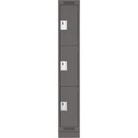 Casiers Clean Line, 3 niveaux, 12" x 18" x 76", Acier, Charbon, Rivet (assembl&eacute;) EastCoast Offshore Supplies