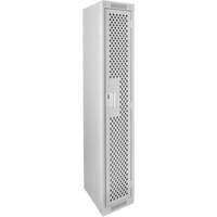 Clean Line Lockers, 12" x 12" x 72", Steel, Grey, Rivet (Assembled), Perforated EastCoast Offshore Supplies