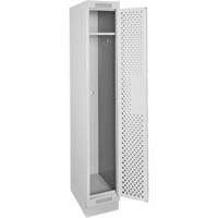 Clean Line Lockers, 12" x 18" x 76", Steel, Grey, Rivet (Assembled), Perforated EastCoast Offshore Supplies