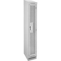 Clean Line Lockers, 12" x 18" x 82", Steel, Grey, Rivet (Assembled), Perforated EastCoast Offshore Supplies
