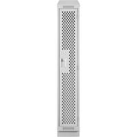 Clean Line Lockers, 12" x 18" x 82", Steel, Grey, Rivet (Assembled), Perforated EastCoast Offshore Supplies